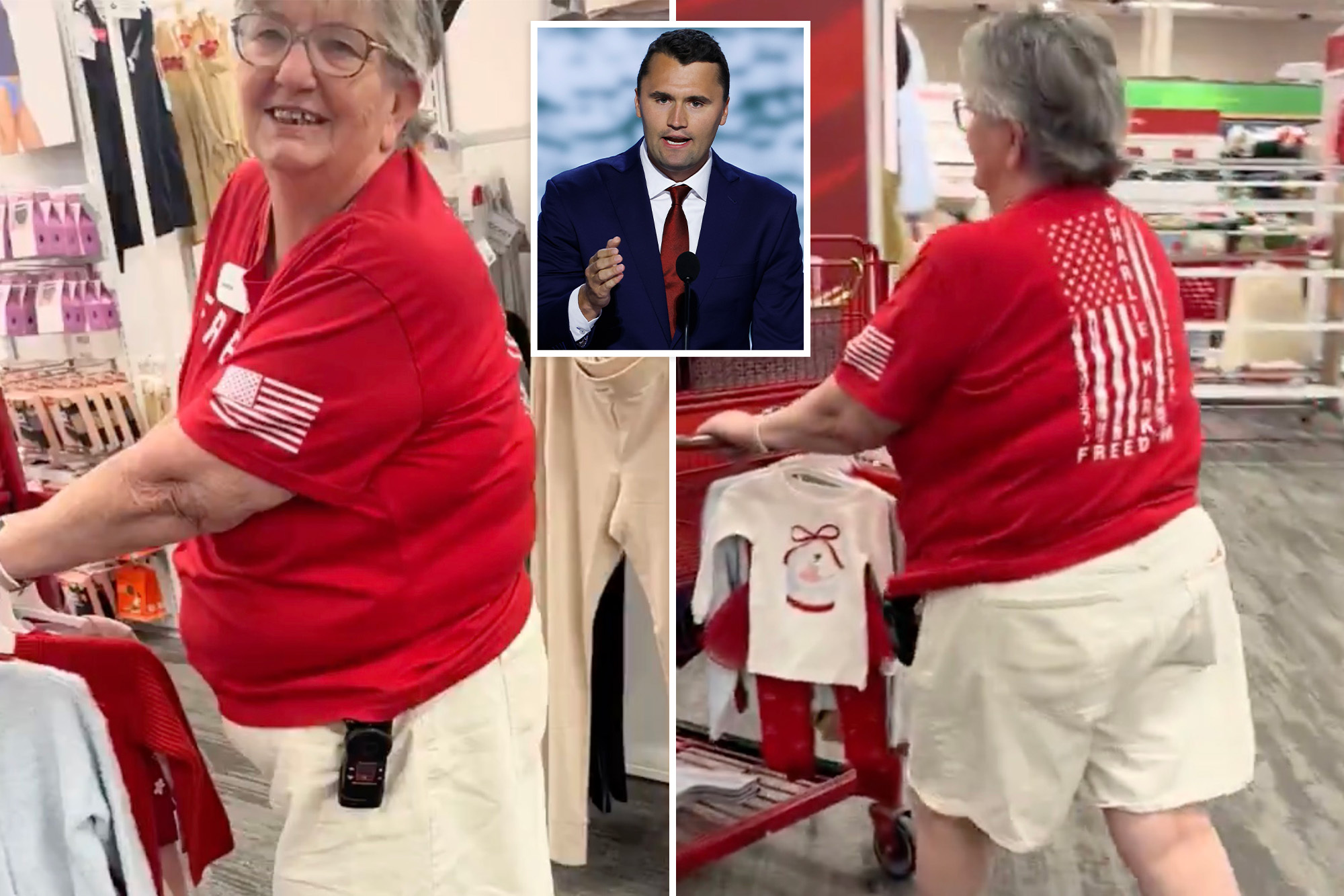 Target Employee Defends Charlie Kirk Shirt with Calm Dignity as Leftist Accuses Her of Supporting Racist